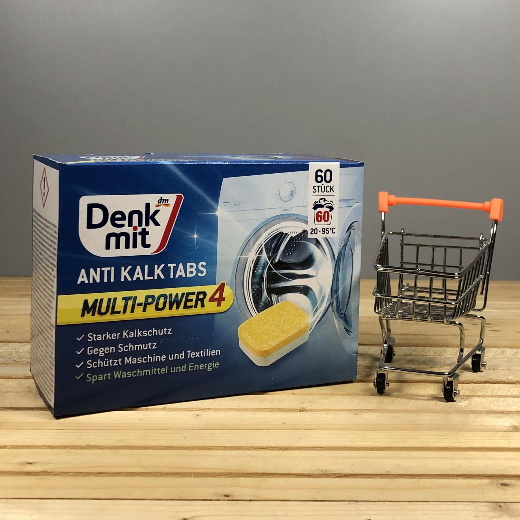 Таблетки проти накипу для пральної машини Denkmit Multi-Power 4 - 60 шт.