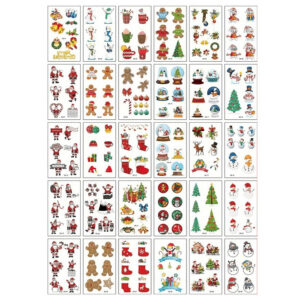 Набір дитячих тимчасових тату "Різдво та Новий рік №2" tattoo-mini-set-cmas-30-2