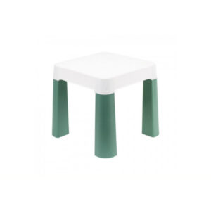 Дитячий табурет 0884TXK, біло-зелений, до 75 кг 32 х 32 х 28 см