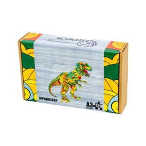 Фігурний дерев'яний пазл A3 "Тиранозавр Рекс" PuzA3-00718, 129 елементів