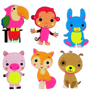 Набір фетрових фігурок на підставці "Дружні тваринки" 180168