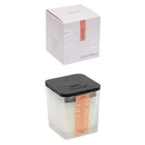 Ароматична свічка "Love home" AXW2027-2(White Musk) у скляному стакані з кришечкою