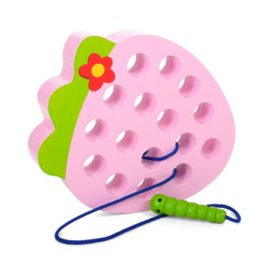 Розвиваюча іграшка Шнурівка MD 1228 дерев'яна  Полуниця