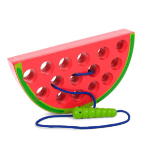 Розвиваюча іграшка Шнурівка MD 1228 дерев'яна  Кавун