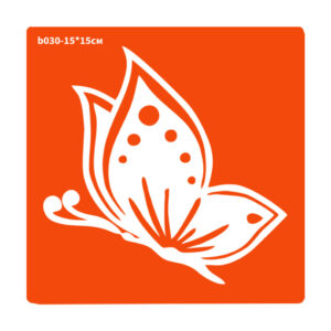 Трафарет для біо-тату Метелик b030-15*15см, розмір 15х15см