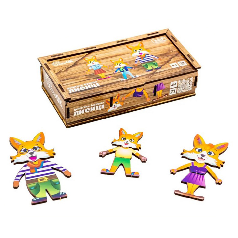 Дерев'яна настільна гра Лисички Puz-42121