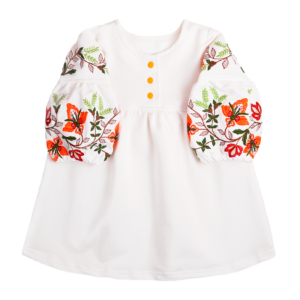 Дитяча вишита сукня "Злата", Білий, 128 (9 років)