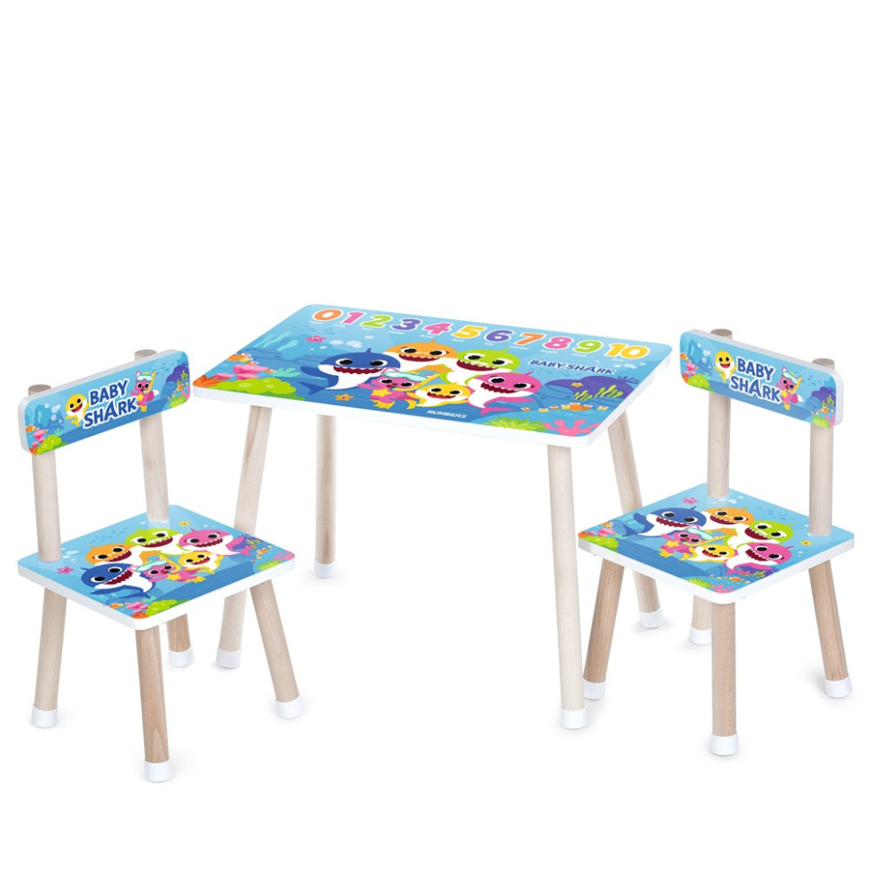 Дитячий столик M 501-20 стільниця 60 х 40 см, 2 стільчики