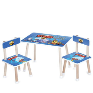 Дитячий столик M 501-24 стільниця 60 х 40 см, 2 стільчики