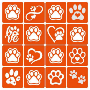 Набір трафаретів для біо-тату "Таба лапки" taba-lapki-16