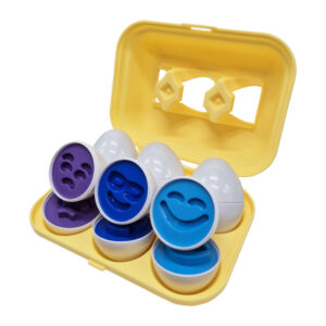 Сортер-головоломка Монтессорі Яйця зі смайлами DF29B 6 шт. в лотку
