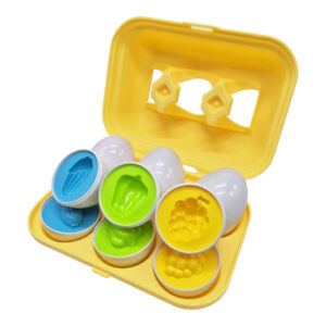 Сортер-головоломка Монтессорі Яйця з фруктами та овочами DF28A 6 шт. в лотку