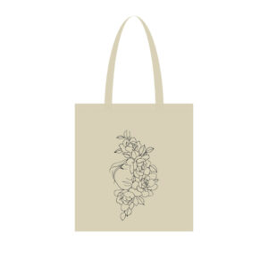 Екосумка для покупок "Півонії" Сумка-шоппер 190CCT-2, 38 x 42 см (190г/м2)