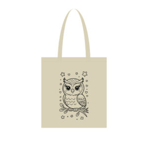 Екосумка для покупок "Сова" Сумка-шоппер 190CCT-3, 38 x 42 см (190г/м2)