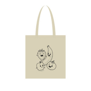 Екосумка для покупок "Фрукти" Сумка-шоппер 190CCT-6, 38 x 42 см (190г/м2)