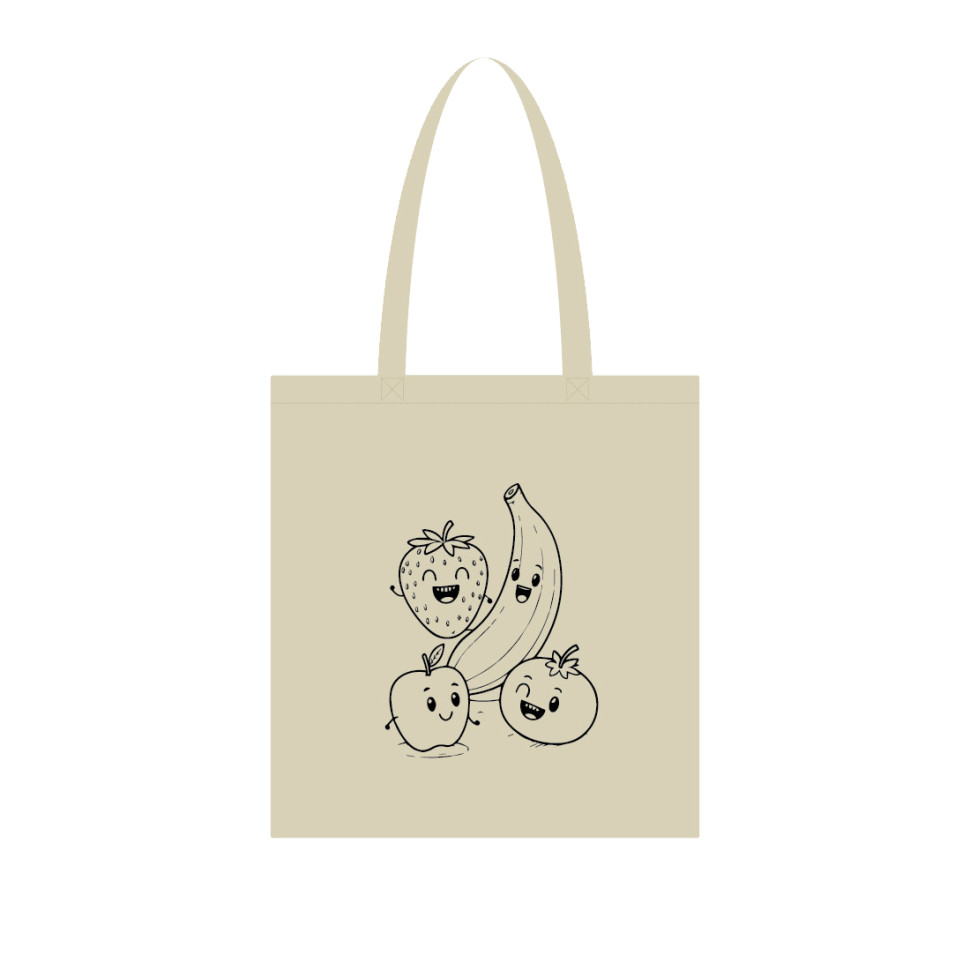 Екосумка для покупок "Фрукти" Сумка-шоппер 190CCT-6, 38 x 42 см (190г/м2)