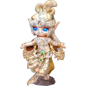 Фігурний пазл з дерева "Сурі" PZ016-A4C-AC 75-125 деталей, розмір А4