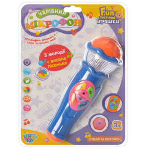 Дитячий розвиваючий мікрофон 7043  укр. мовою  Синій