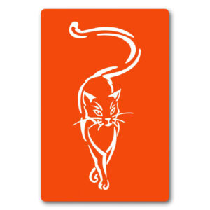 Трафарет для біо-тату Котик kx001-24*34см, розмір 24х34 см