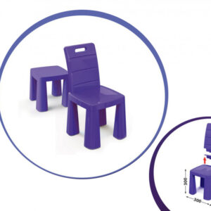 Дитячий стілець-табурет 04690/1/2/3/4/5 висота табуретки 30 см Фіолетовий