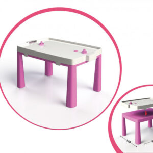 Дитячий ігровий стіл з настільним хокеєм 04580/1/2/3/4/5, 2в1 Рожевий