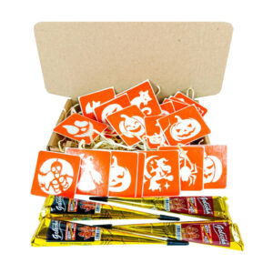 Набір для біо-тату "Хелловін - хна" set-halloween-henna 18 трафаретів 5х5 см
