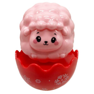 Дитяча неваляшка "Овечка" 657-55(Pink) 7,5 см, брязкальце