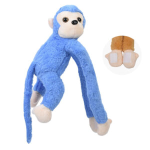 М'яка іграшка Мавпа YG0283 з липучками на двох лапках Блакитний