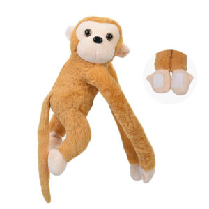 М'яка іграшка Мавпа YG0283 з липучками на двох лапках Бежевий