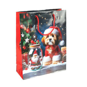 Пакет подарунковий "Новий Рік" 2577-2 розмір 18х21,5х8 см