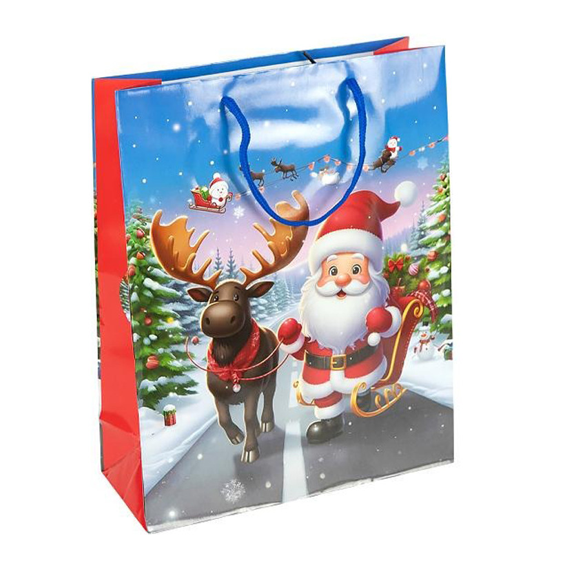 Пакет подарунковий "Новий Рік" 2576-2-1 розмір 26х32х10 см