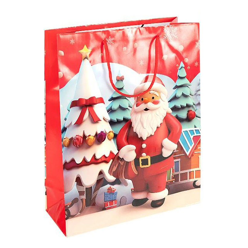 Пакет подарунковий "Новий Рік" 2571-2-4 розмір 26х32х10 см