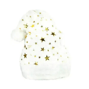 Шапка новорічна "Санта-Клауса" 6241-22(Gold) блискуча