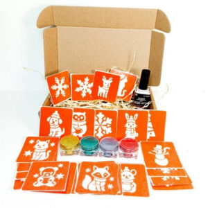 Набір для біо-тату "Зима - глітер" set-winter-glitter