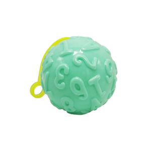 М'яч дитячий MS 4286(Turquoise) 7,5 см, текстурний, пискавка, мерехтить