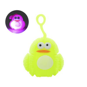Іграшка-антистрес їжачок "Пінгвін" MS 3575(Yellow) блимає, 7 см