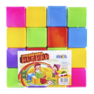 Дитячі пластикові кубики 05063, в наборі 16 штук