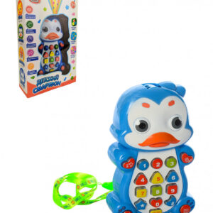 Дитячий розвиваючий телефон 7614 (укр.) з проектором  7614-1 (Пінгвін)
