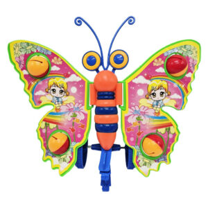 Дитяча каталка на паличці "Метелик" 305 брязкальце, махає крилами Рожевий-1