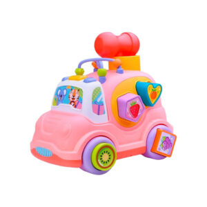 Дитяча розвиваюча іграшка "Машинка-сортер" HE0548 музика, світло, 24 см