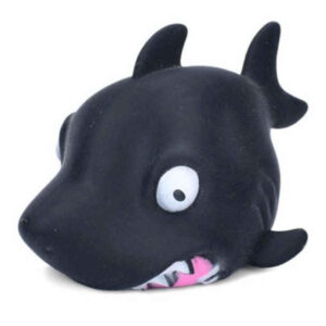 Дитяча іграшка-антистрес "Акула" MS 4043(Black) з борошном, 10 см
