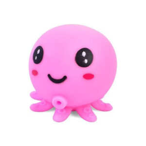 Дитяча іграшка-антистрес "Восьминіг" MS 3951(Pink) з борошном, 7,5 см