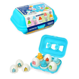 Сортер-головоломка Монтессорі Яйця зі смайлами DF35, 6 шт в лотку