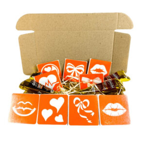 Набір хни з трафаретами для біо-тату №10 henna-set-10, 9 трафаретів