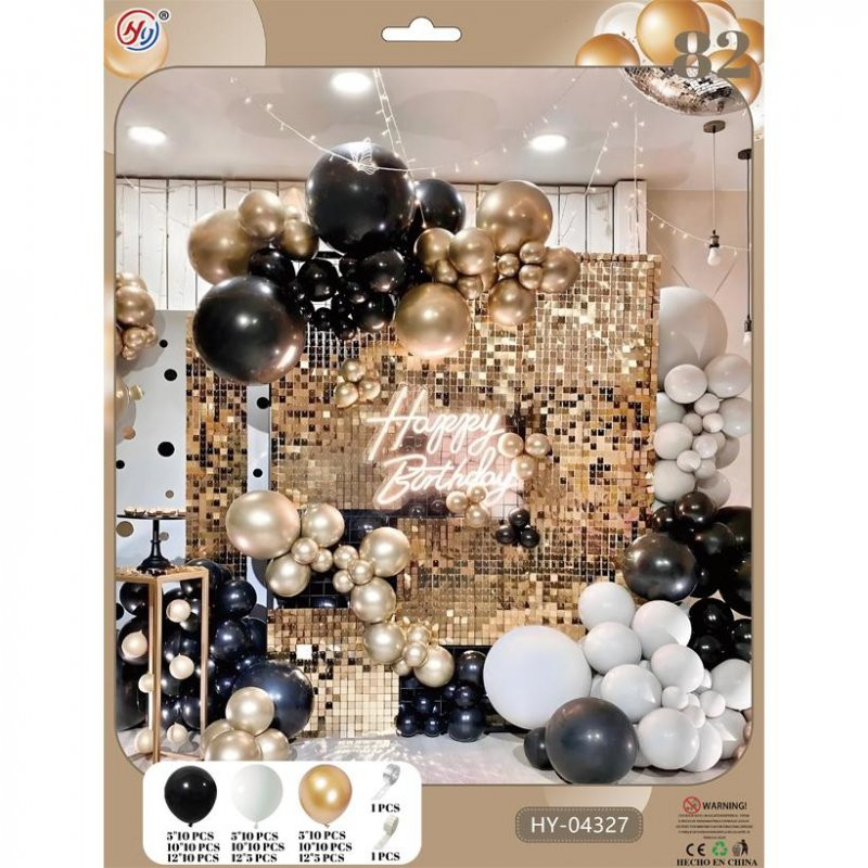 Набір повітряних куль для створення фотозони-арки HY-04327, 82 штуки