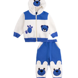 Комплект ясельний теплий "Ведмежатко", Джинс, 62 (3 міс)