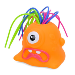 Дитяча іграшка-антистрес "Монстрик" FG231109065Q(Orange) звук та світло, 5 см