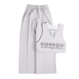 Комплект двійка для дівчат "Крила", Сірий, 116 (6 років)