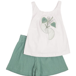 Комплект "Лінда" топ + шорти, Ментол, 98 (3 роки)