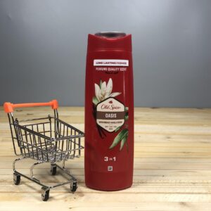 Гель-шампунь для душу Old Spice Oasis з ароматом димної ванілі 3 в 1 - 400 мл.